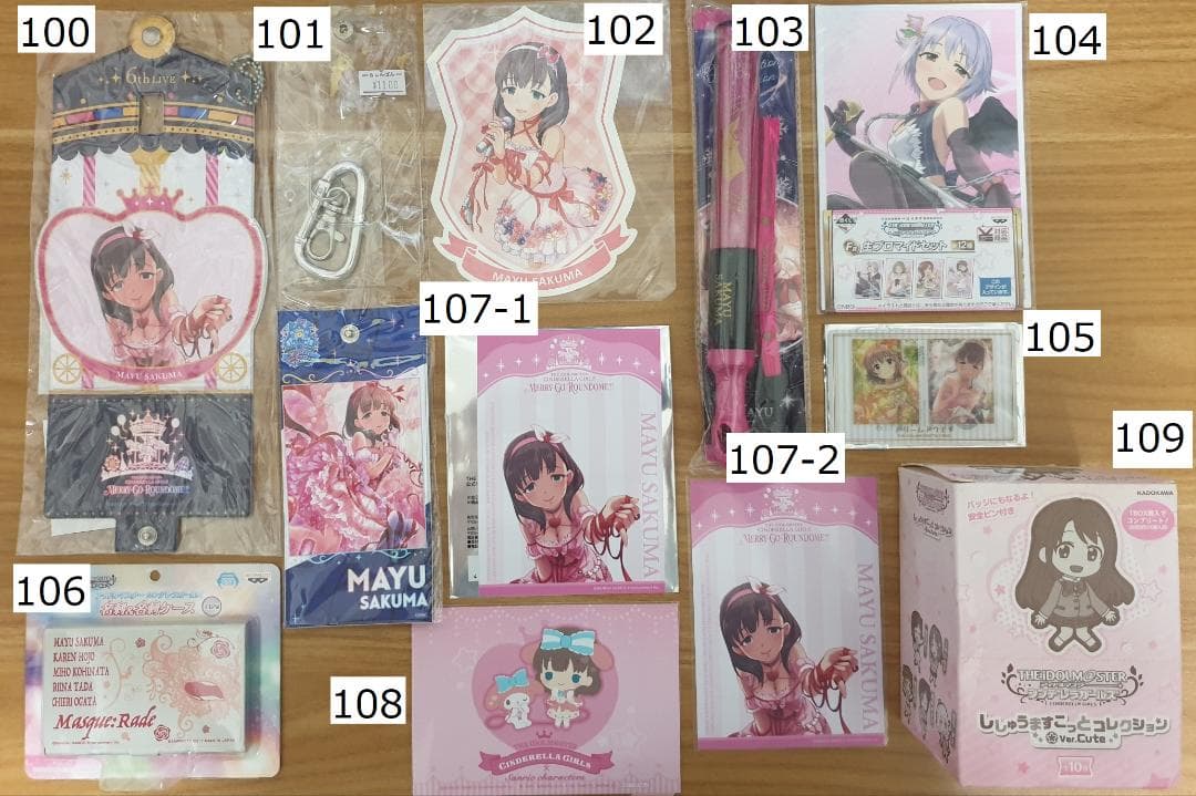 佐久間まゆ バッジ まとめ バラ売り