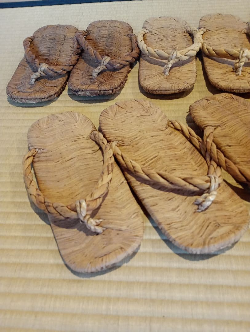 【茶道具】露地　草履5客セット　数寄屋草履　茶事道具　その他980