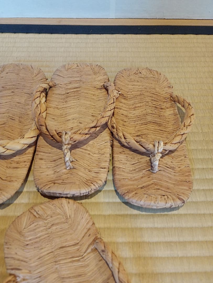 【茶道具】露地　草履5客セット　数寄屋草履　茶事道具　その他980