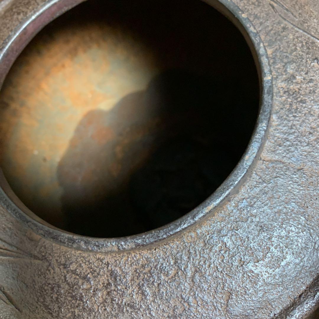 お値下げ茶道具　炉釜　和田美之助　竹林