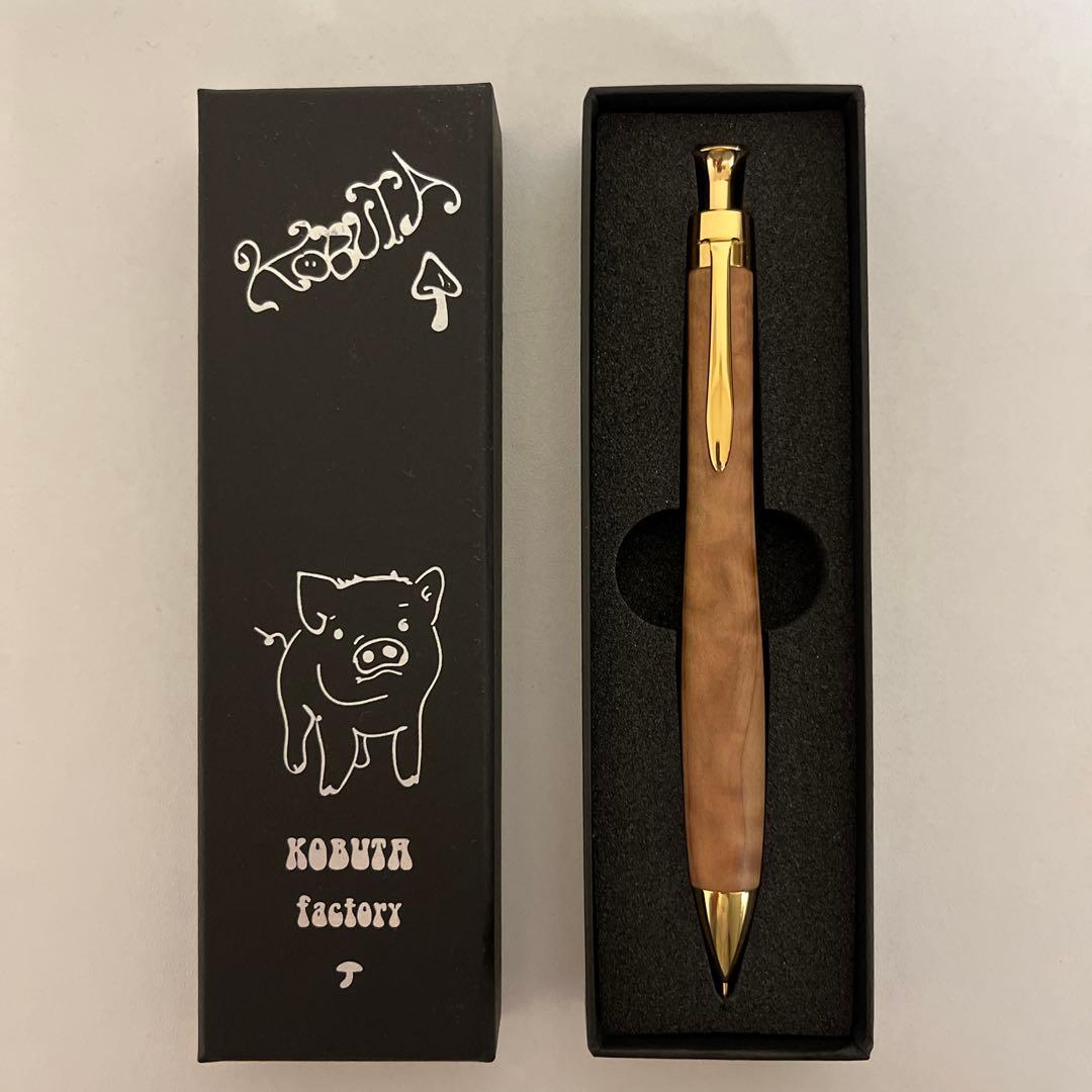 こぶた工房　木軸シャーペン0.5mm　日光杉極上杢