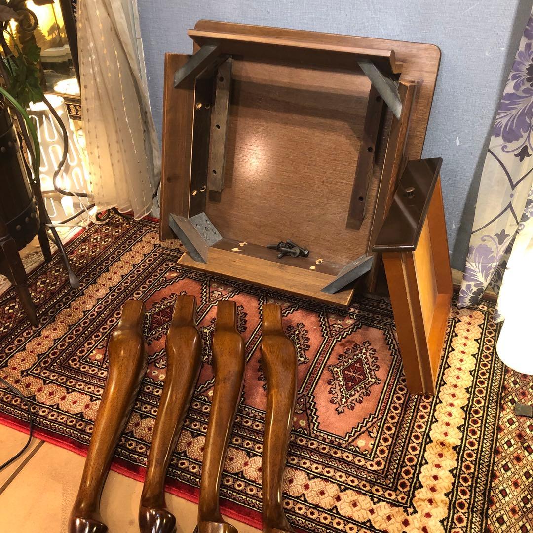 Sale 猫脚　クラシック　コンパクト　アンティーク　テーブル　引き出し付き