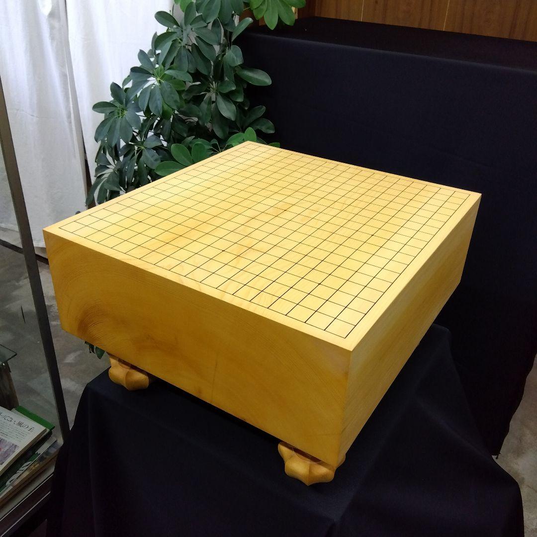 【国産　本榧　5寸碁盤　木表　板目】