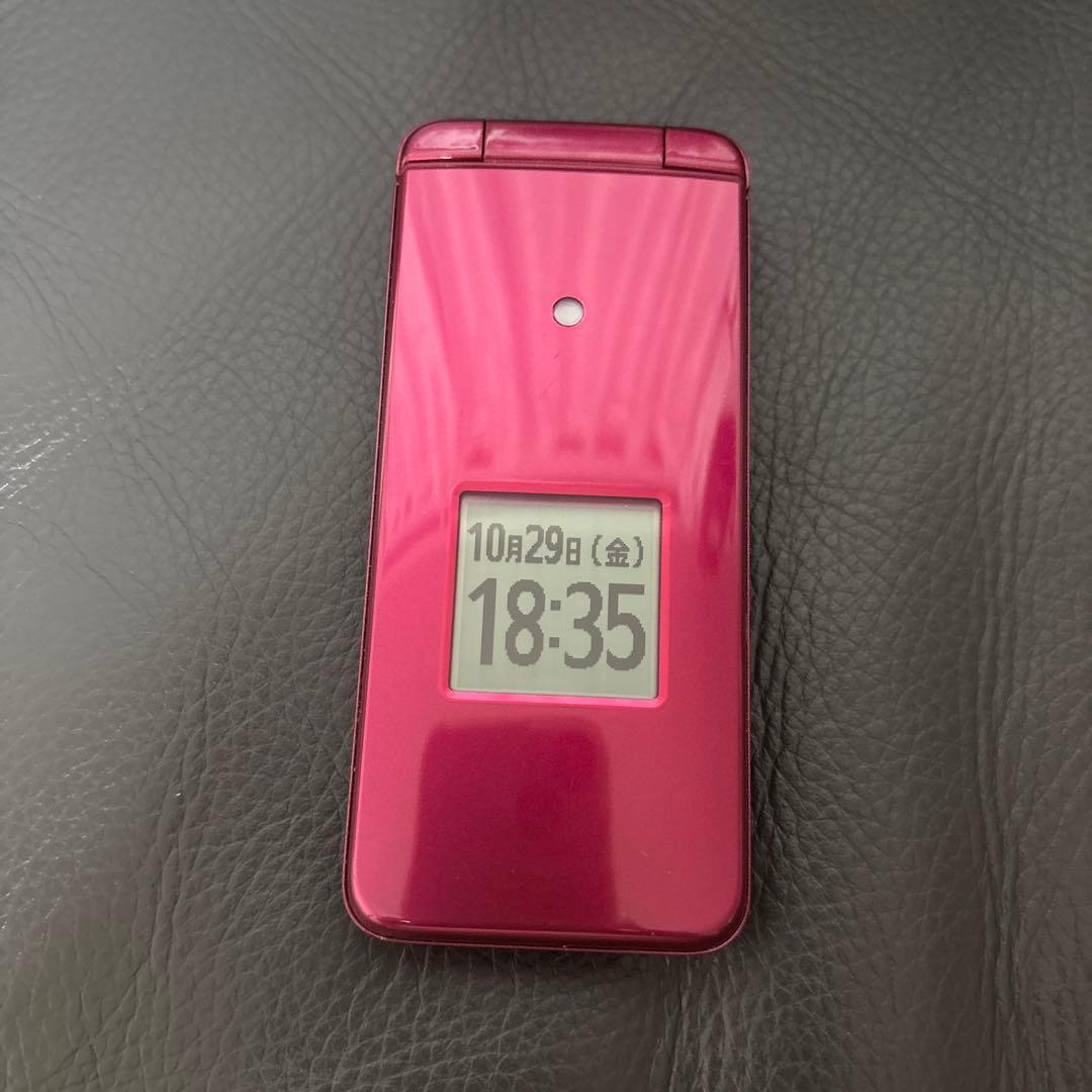 ★良品★ au かんたんケータイKYF43MRA SIMフリー　充電器付 京セラ