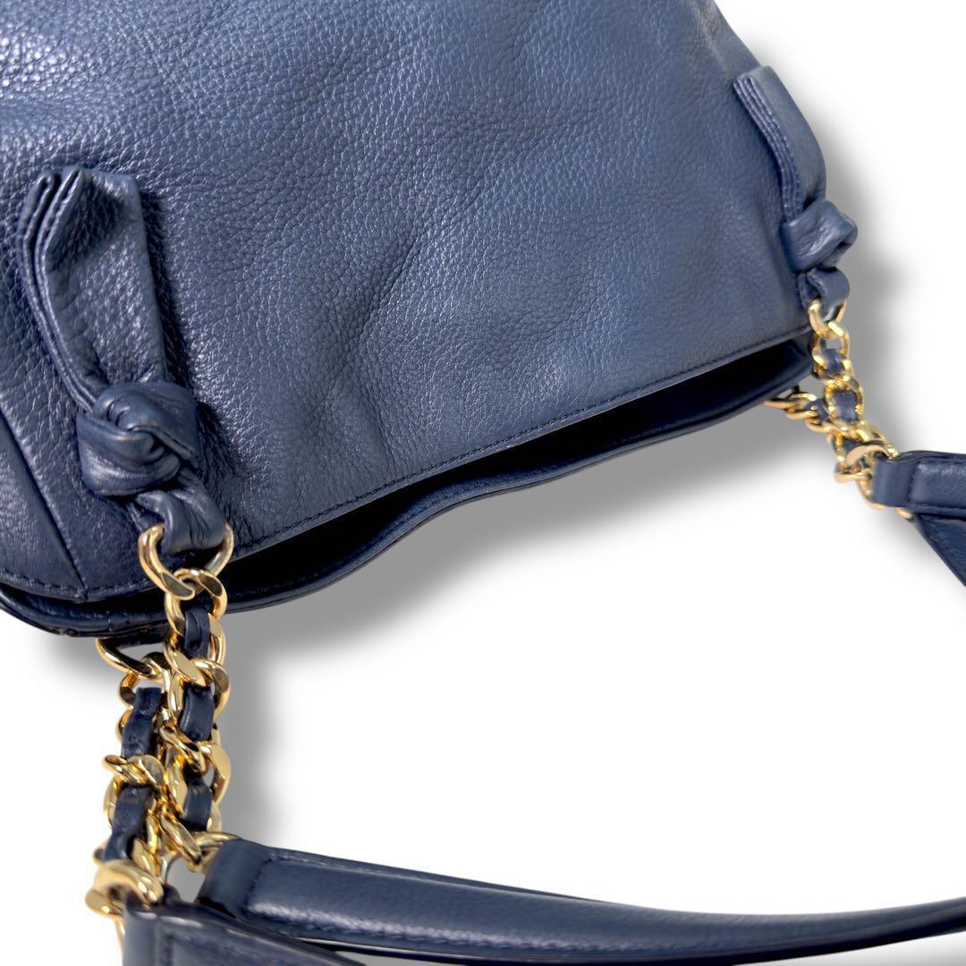 《美品》レア品 トリーバーチ ショルダーバック オールレザー チェーン 収納