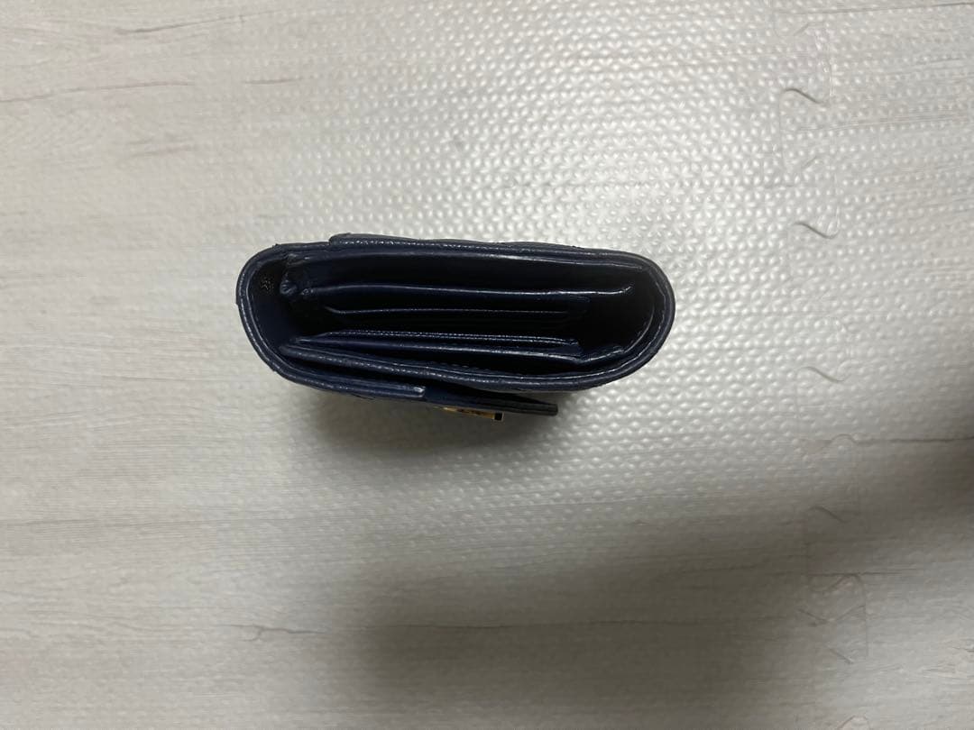 YSL 青　財布