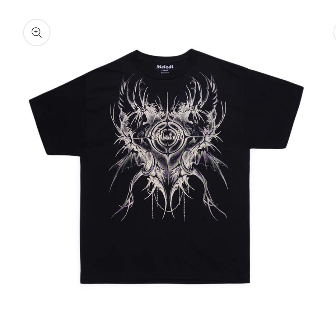 EC Melodi Hollow T-Shirt ブラック [M]