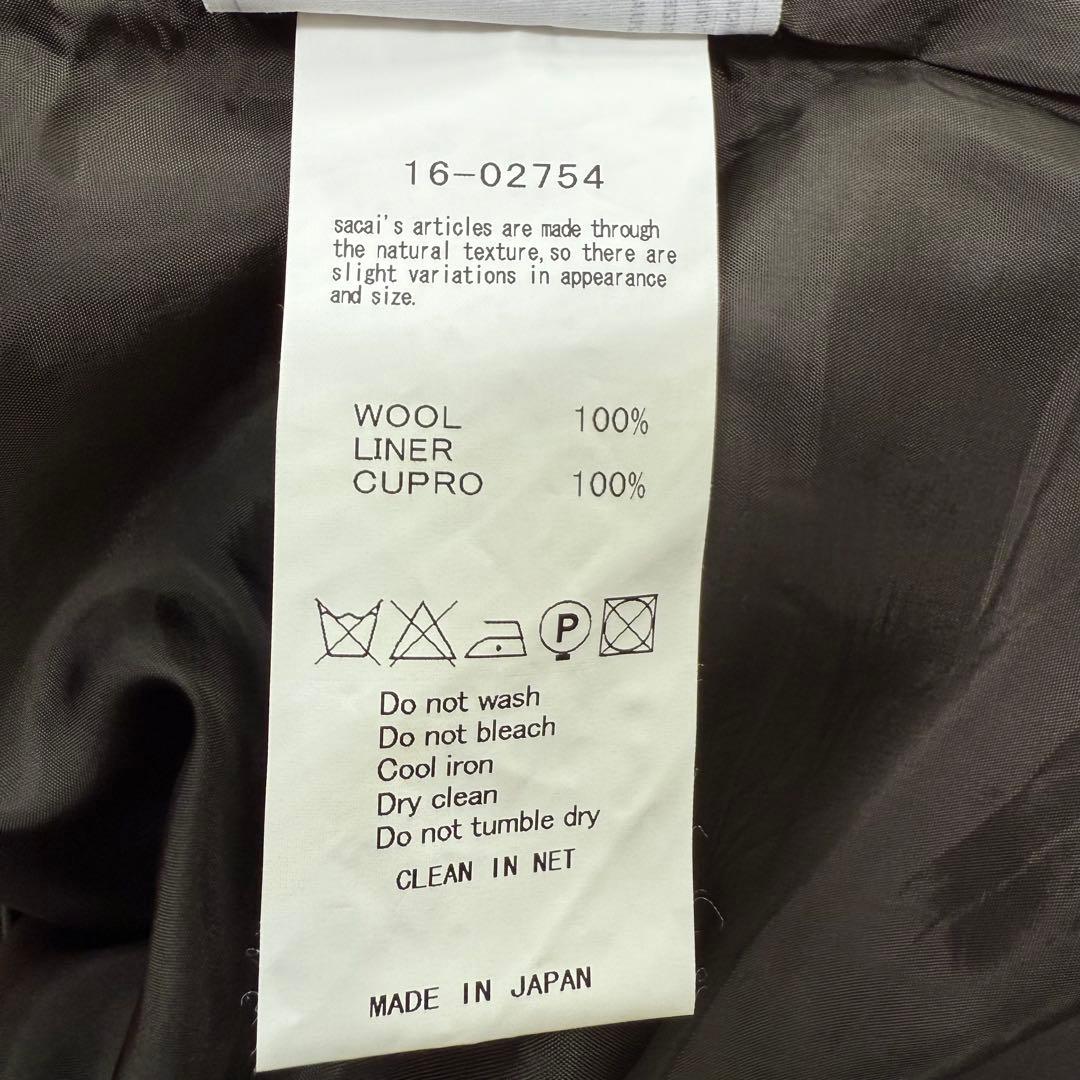 極美✨ sacai サカイ マーメイド スカート カーキ ミリタリー