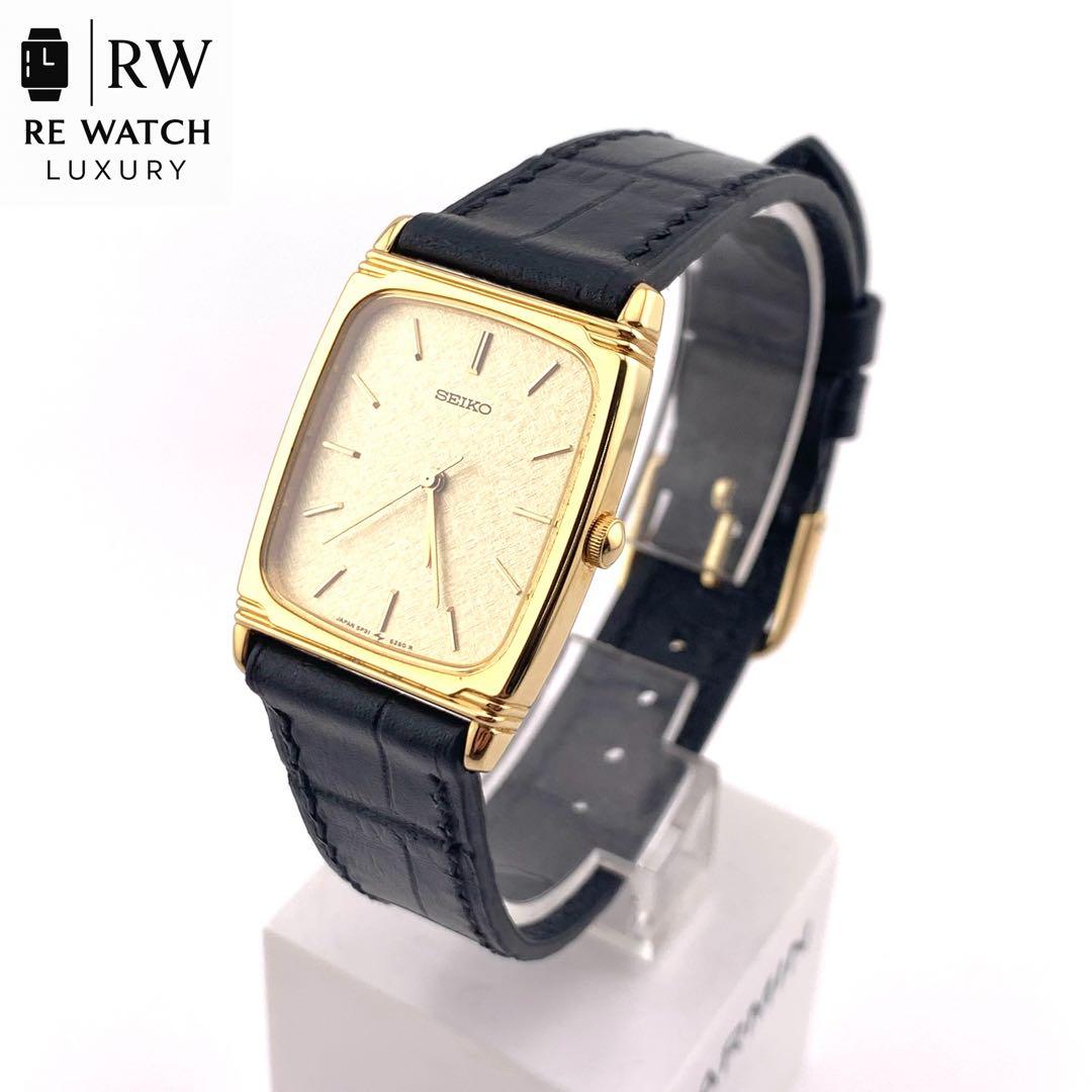 7-4892 SEIKO 5P31-5170 アナログ 腕時計ゴールド/ブラック