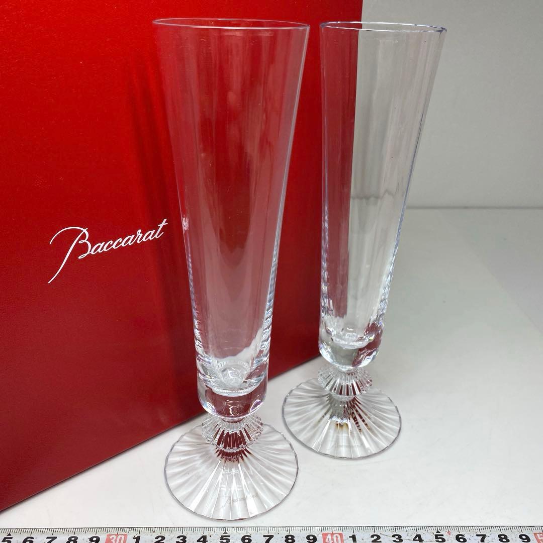 専用☆洋3 バカラミルニュイシャンパングラスペア共箱　東な7-0125①