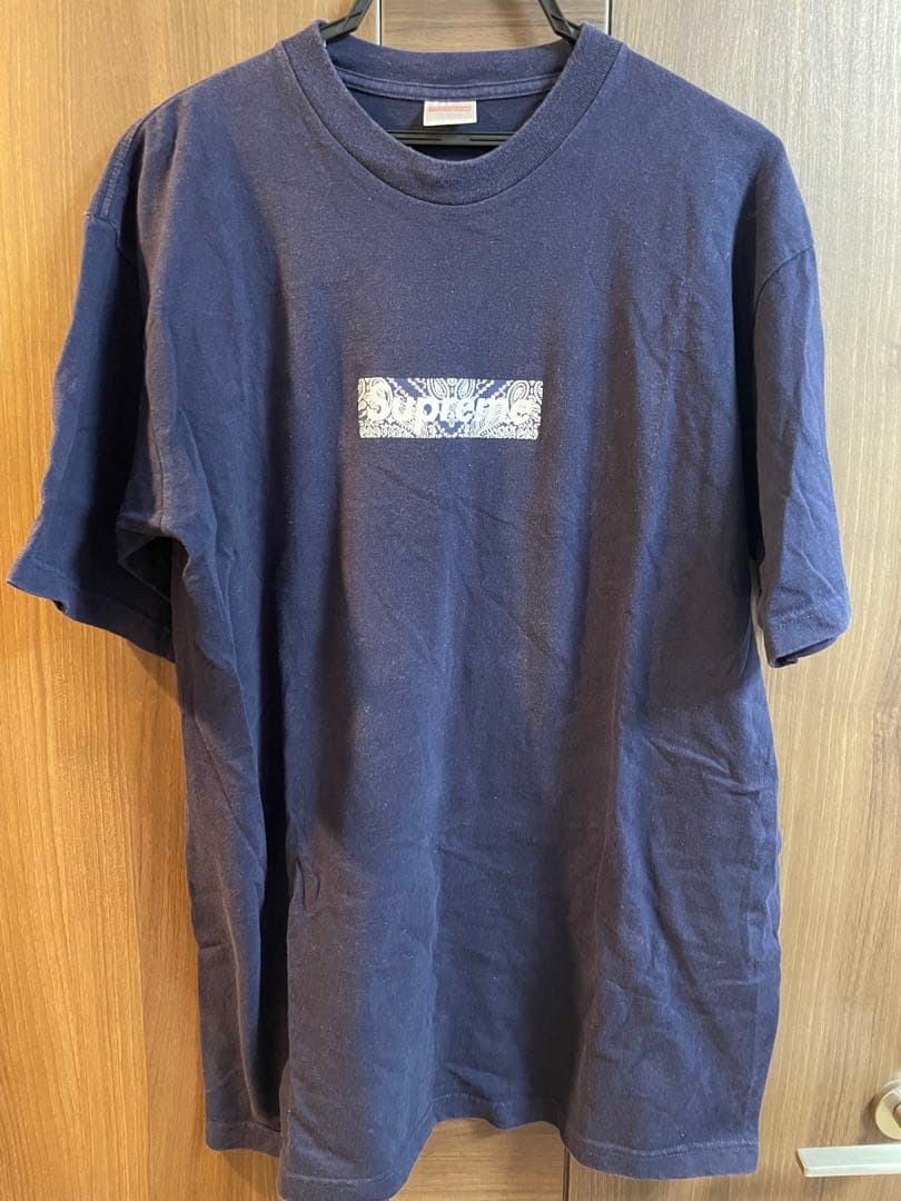 Supreme box logo 2001 ペイズリー半袖TシャツL