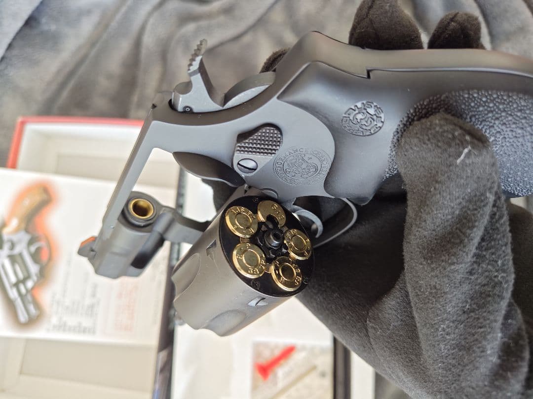 タナカ S&W M36 PC 2in HW 実物ホーグラバーグリップ付き