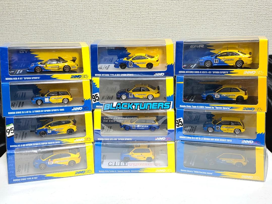 INNO64イノモデル1/64 ホンダ シビック Spoon 12 セット 限定