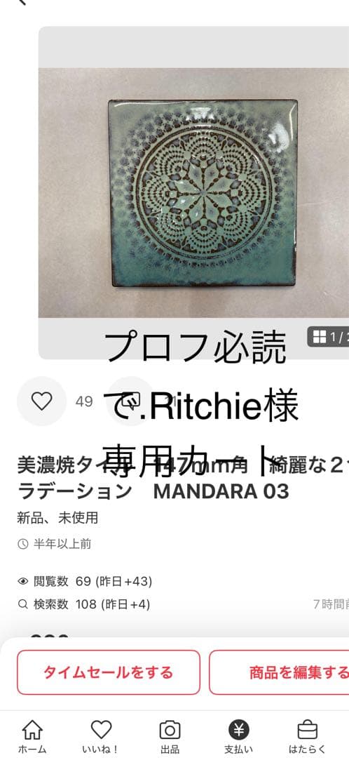 プロフ必読で.Ritchieカート
