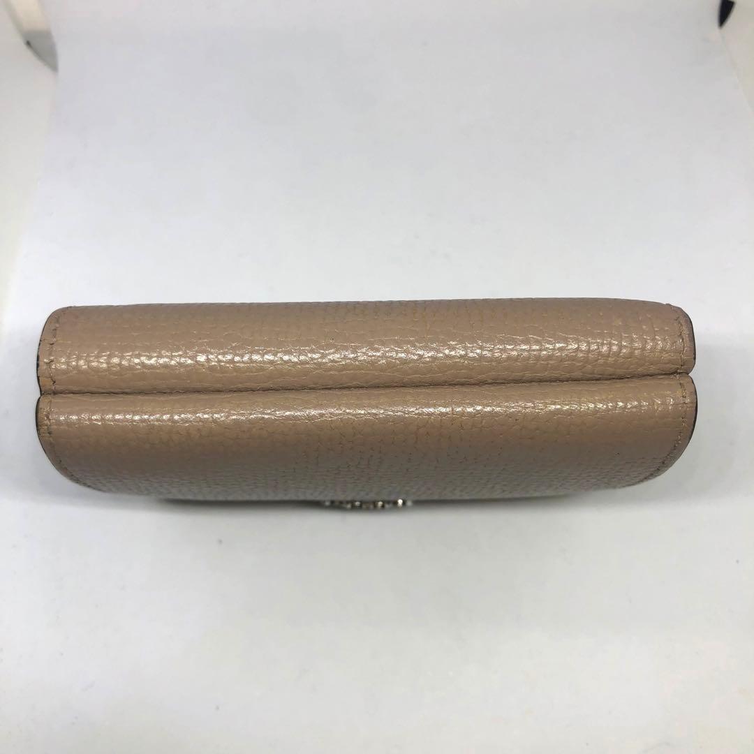 LOEWE アナグラム トライフォールド 三つ折り財布 ベージュ