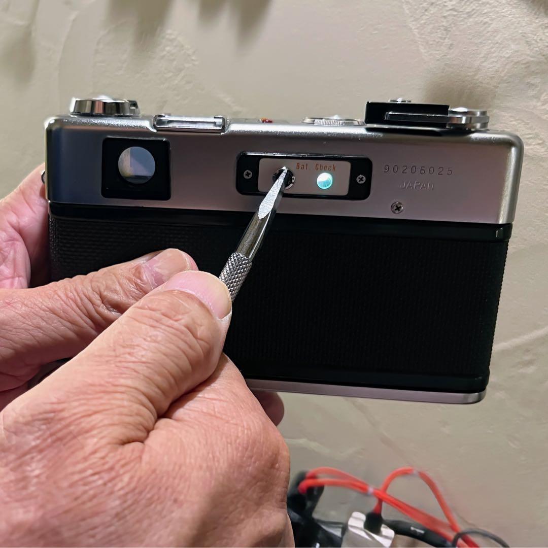 【EE動作確認済】ヤシカエレクトロ35G、コンバージョンレンズ&電池アダプター