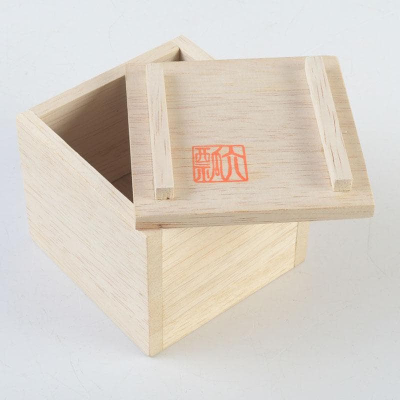 茶道具　瓢介作　黒柿　茄子香合　2点　共箱　V　9543