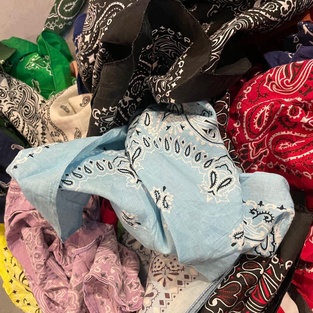 バンダナ　50枚　まとめ売り　エレファント　クッキー対　USA製　ビンテージ　①