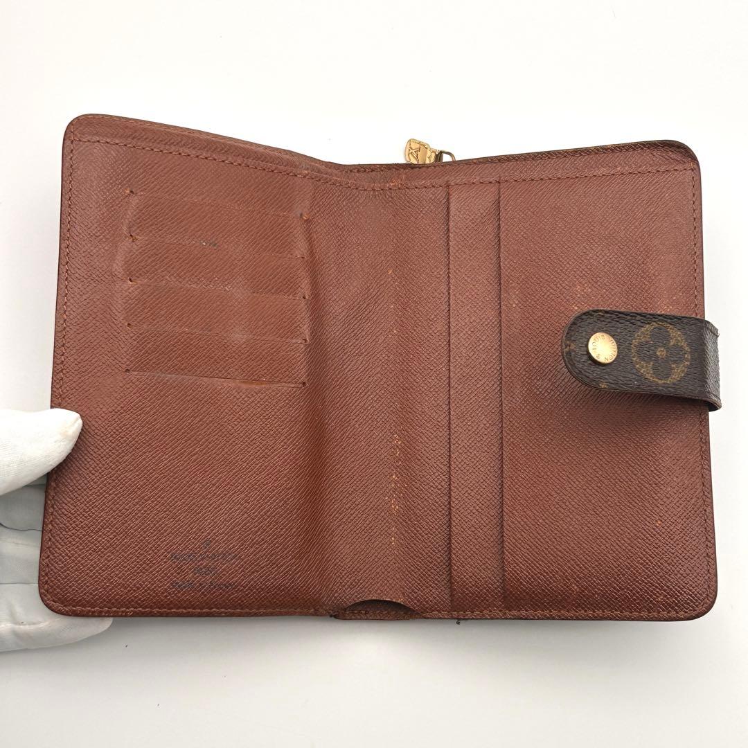 ルイヴィトン 二つ折り財布 ポルトパピエジップ ラウンドファスナー 良品