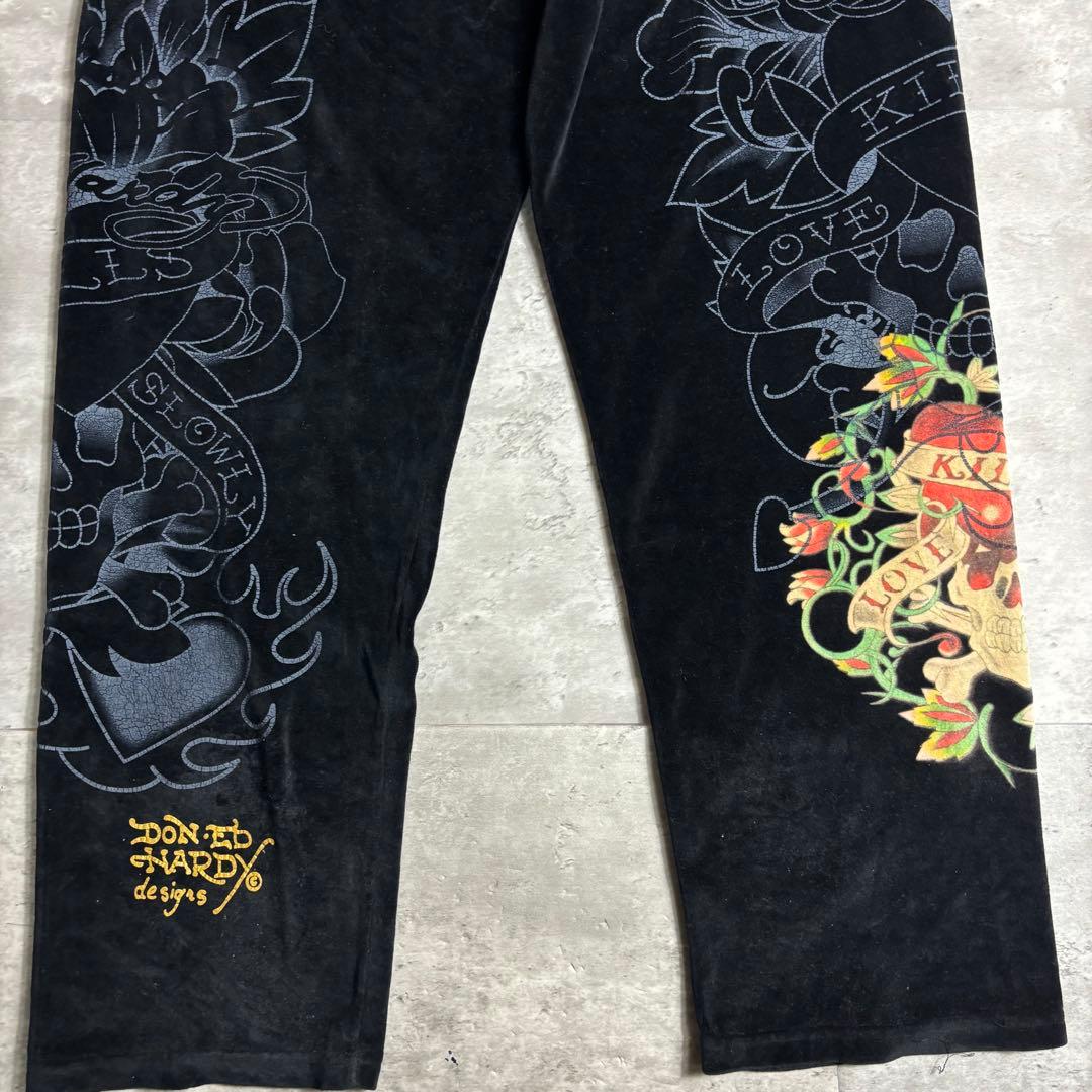 エドハーディー セットアップ ベロア XXL