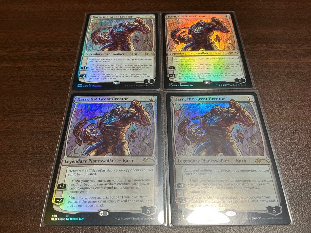 MTG foil 4枚セット 大いなる創造者、カーン 英語 ステンドグラス