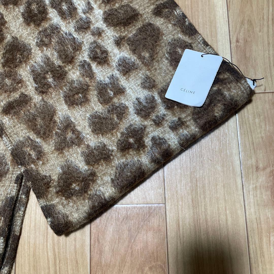 CELINE セリーヌ フィービー期 レオパード　ジャガードニット マフラー