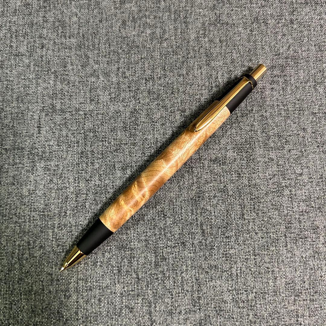 野原工芸　旧型　シャープペンシル　マーブルウッド　固定式口金