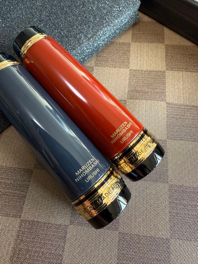 パイロット万年筆丸善限定品、2024茜朱、2025紺藍、2本セット、未使用品