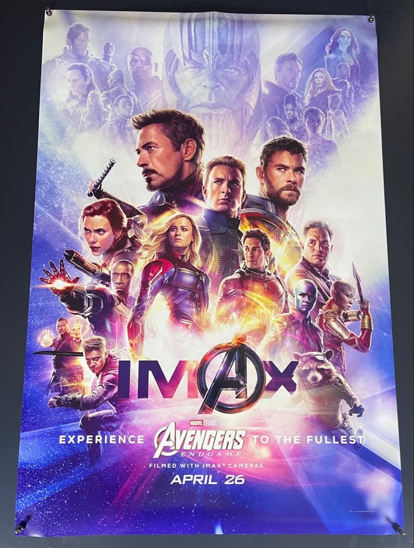 映画館用両面印刷ポスター:アベンジャーズ エンドゲーム マーベル