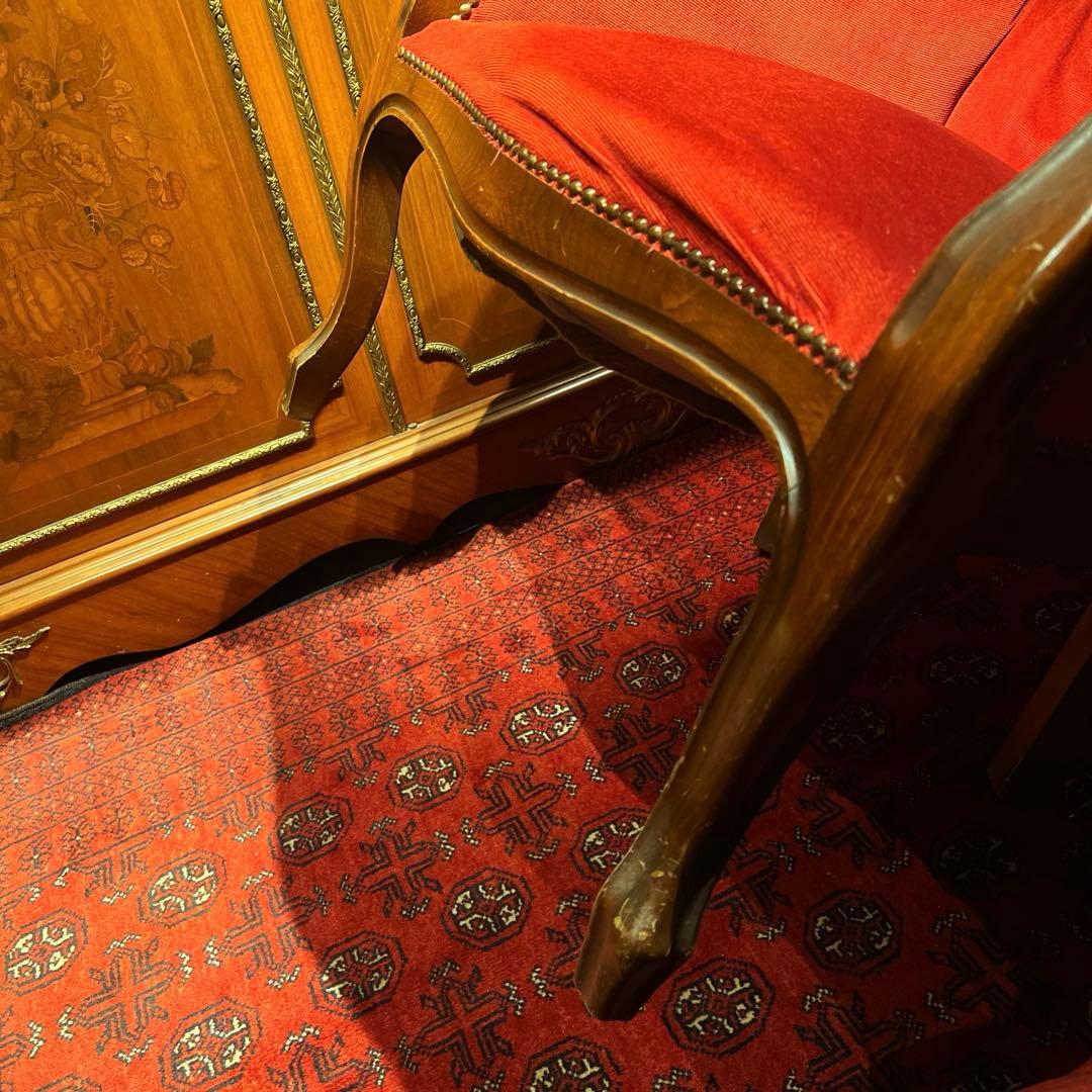 ラルフローレン・ブティック什器　ビクトリアンレッドチェア　ヴィンテージ