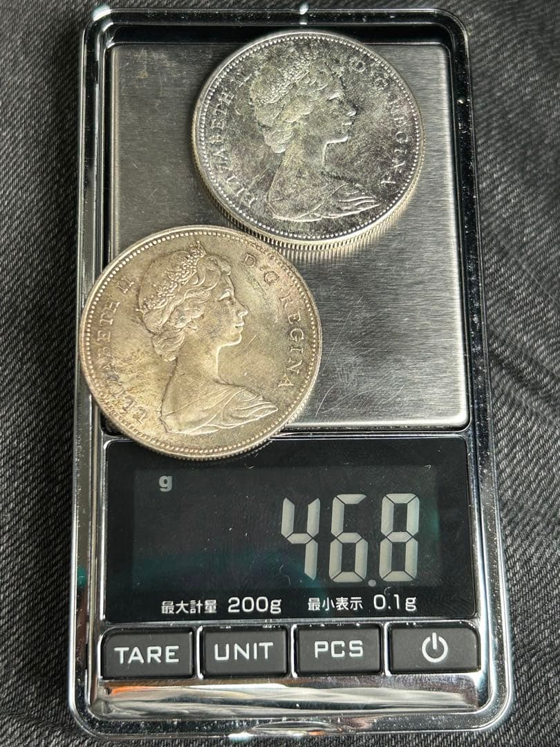 (Silver.800)カナダ1ドル 銀貨　2枚　連邦100年記念