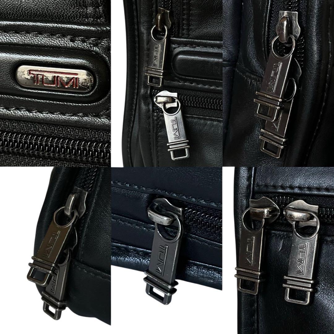 【美品】TUMI 96130D4 オールレザー 2WAY ビジネスバッグ 黒