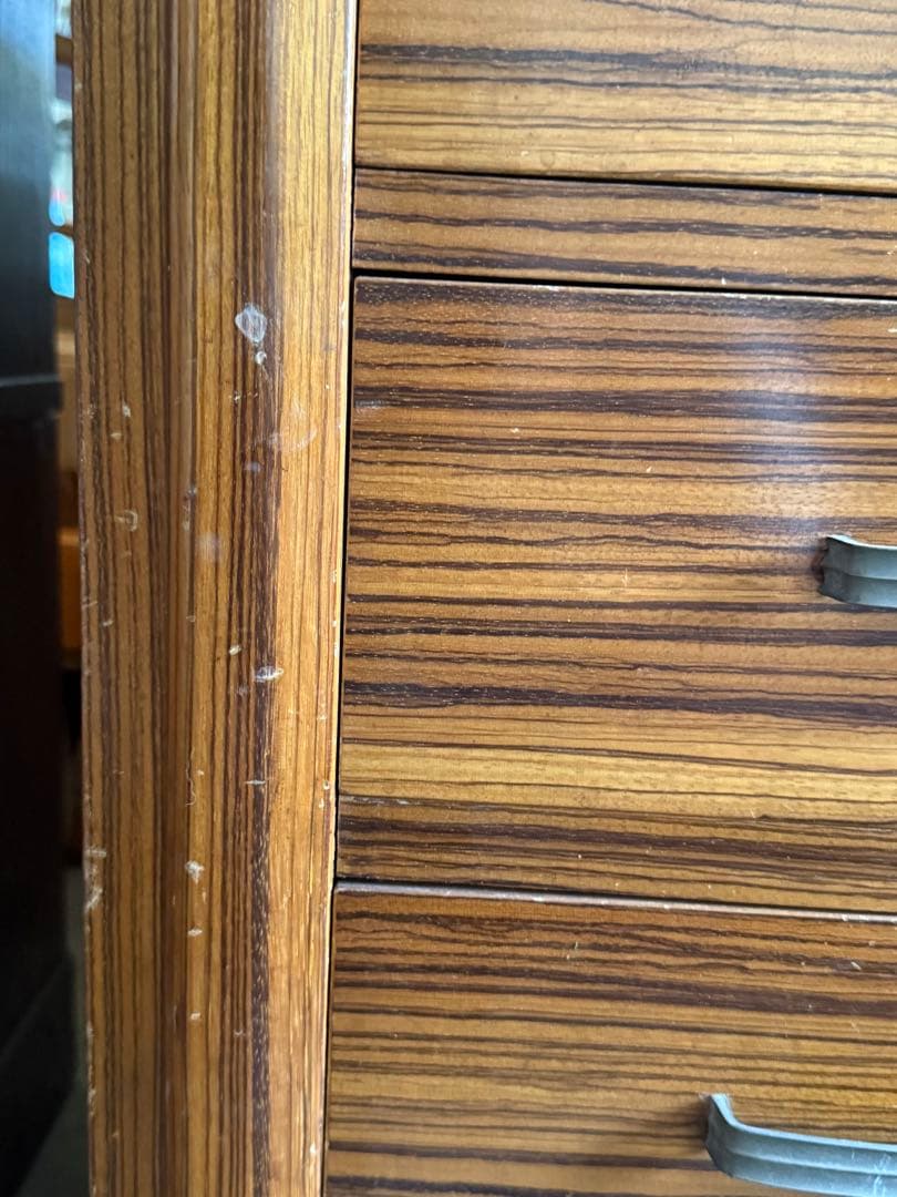 【送料込み】茶箪笥　童子絵　和家具　ヴィンテージチェスト