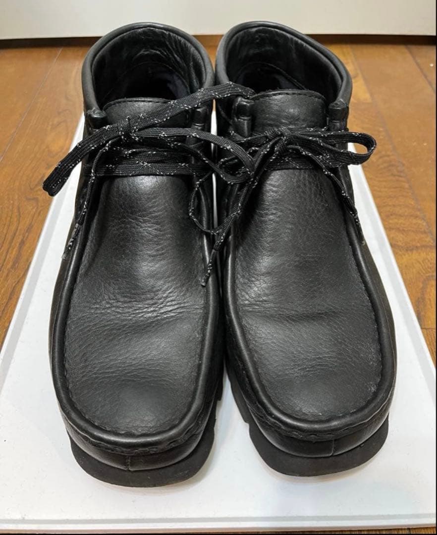 【Clarks】 クラークス 25.5 ワラビー ゴアテックス ブラック UK7