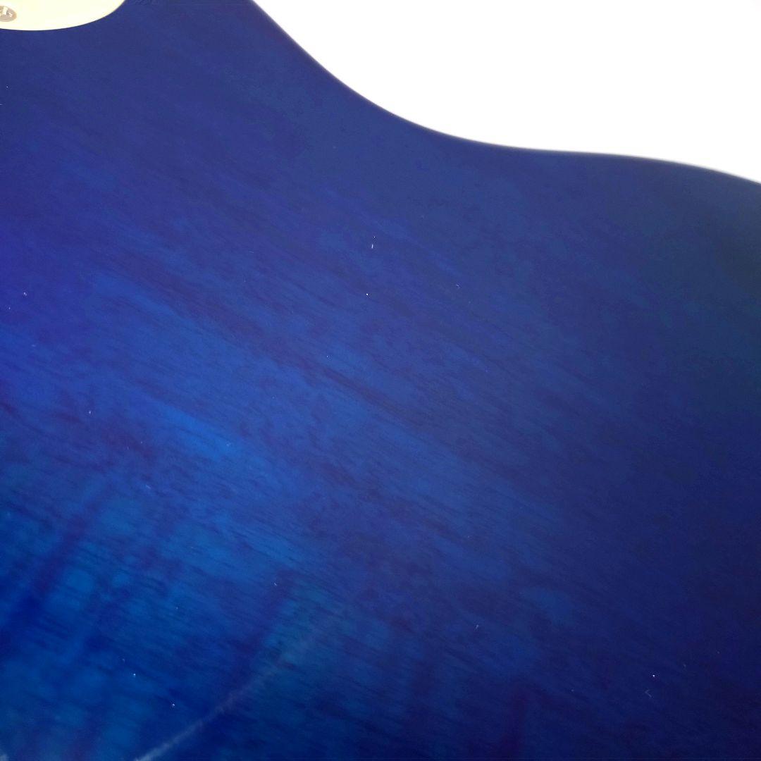 美品　Grote　LP Style　レスポールタイプ　シースルーブルー　トラ杢