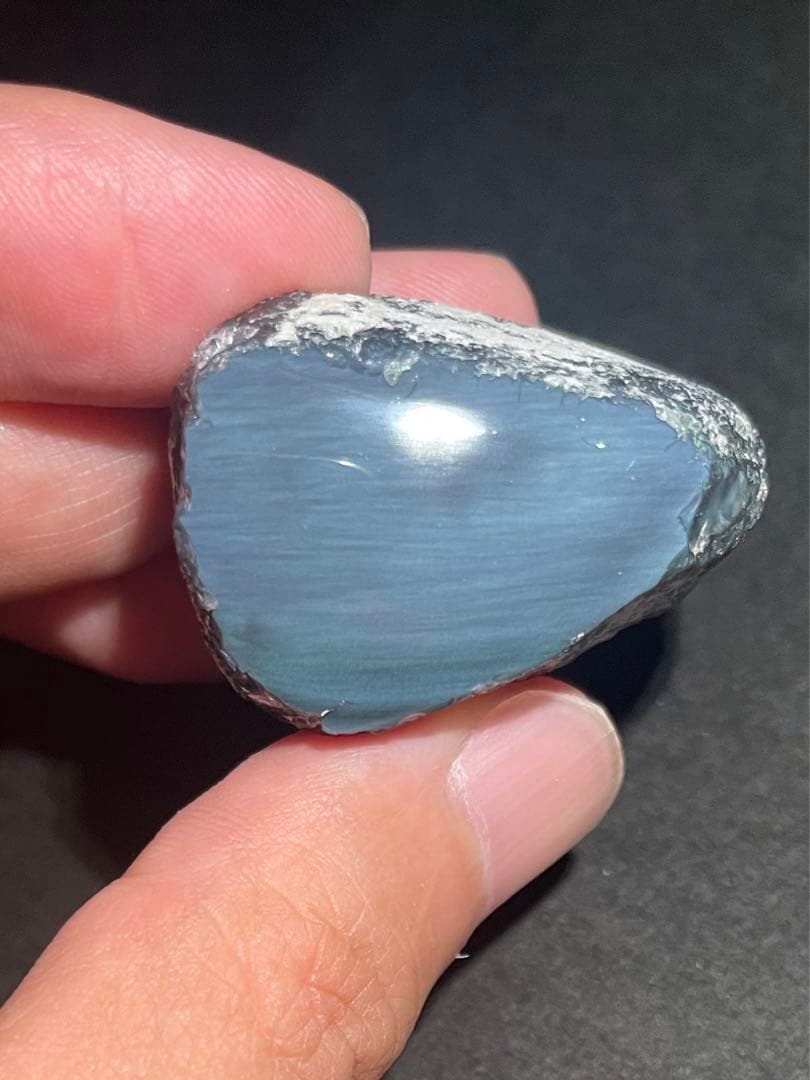 研磨品　十勝石玲瓏　特選6個セット　レインボーオブシディアン