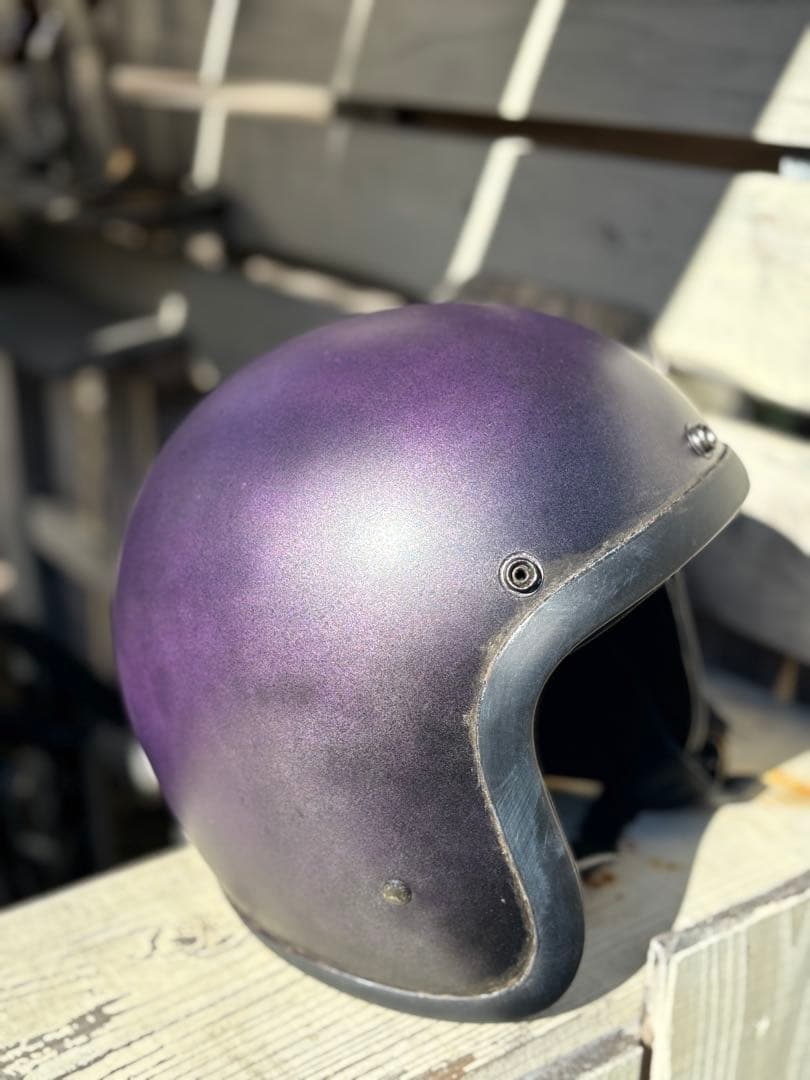 RAMSKIT カスタムヘルメット 500TX 小帽体 深め XLマットパープル