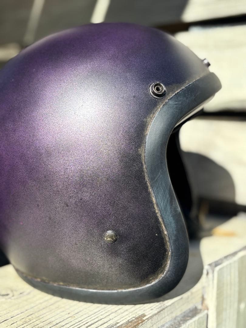 RAMSKIT カスタムヘルメット 500TX 小帽体 深め XLマットパープル