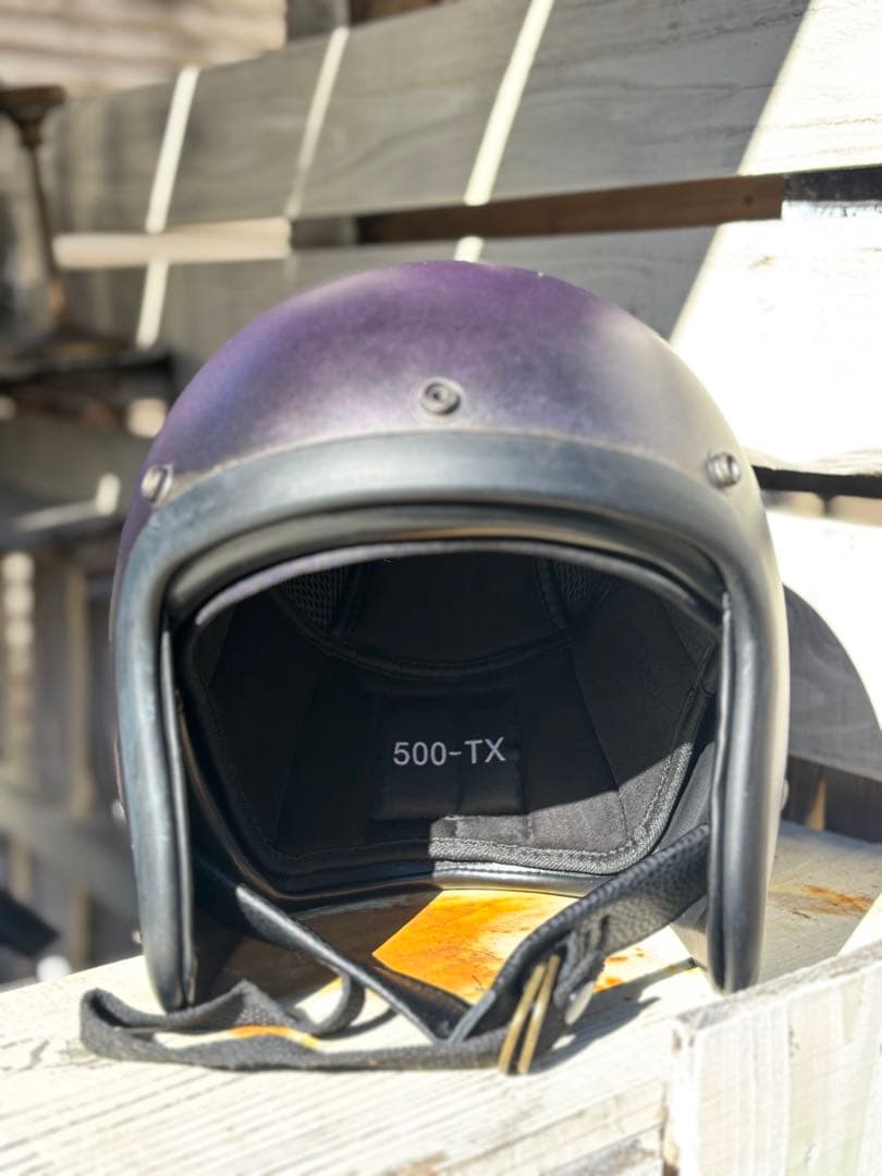 RAMSKIT カスタムヘルメット 500TX 小帽体 深め XLマットパープル