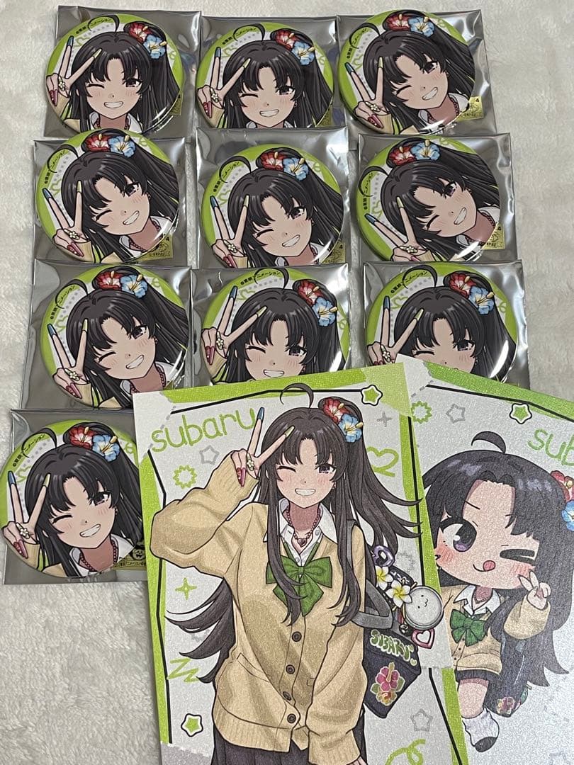 ガールズバンドクライ 缶バッジ ポストカード 安和すばる 平成ギャル