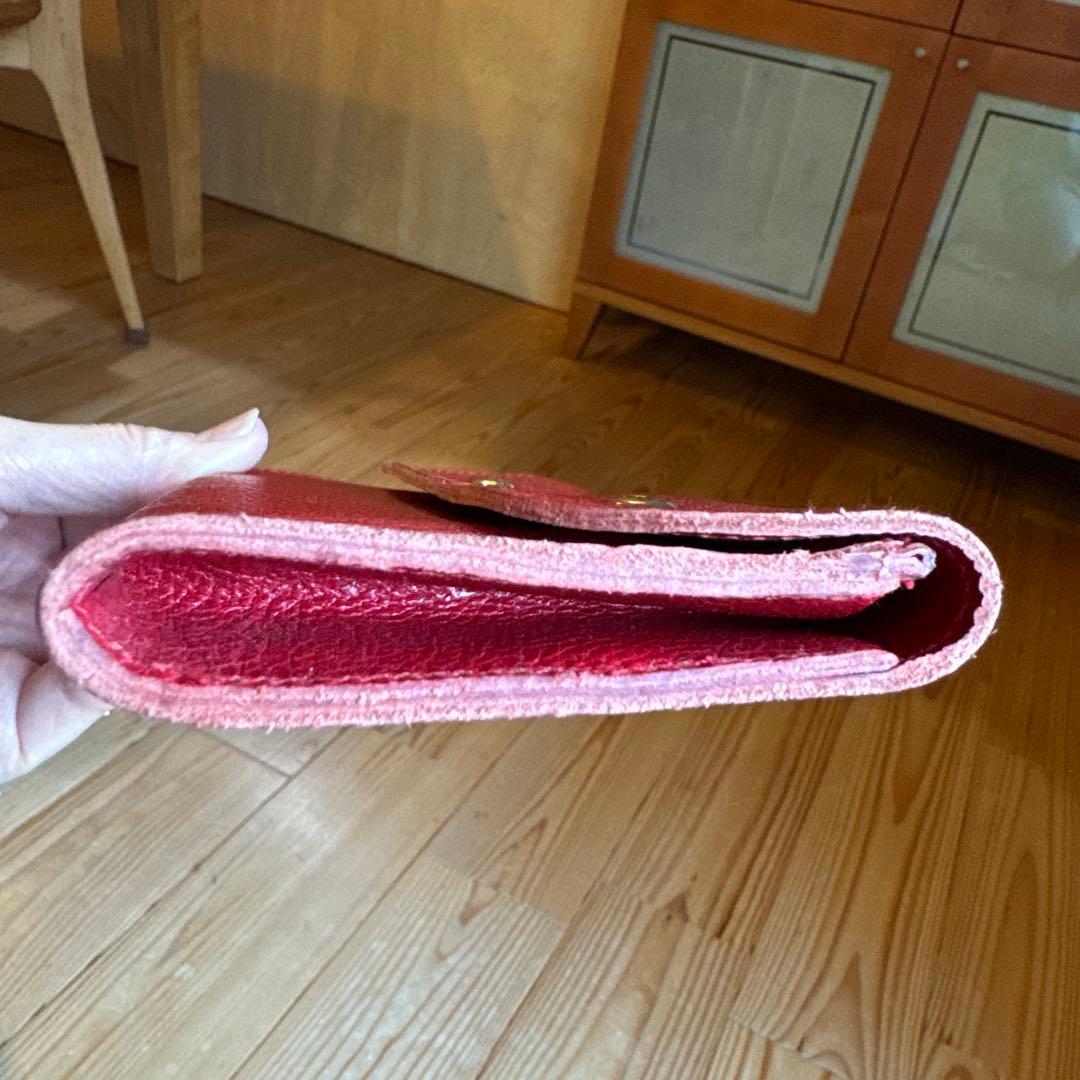 【新品】IL BISONTE ミディアムウォレット レッド♡