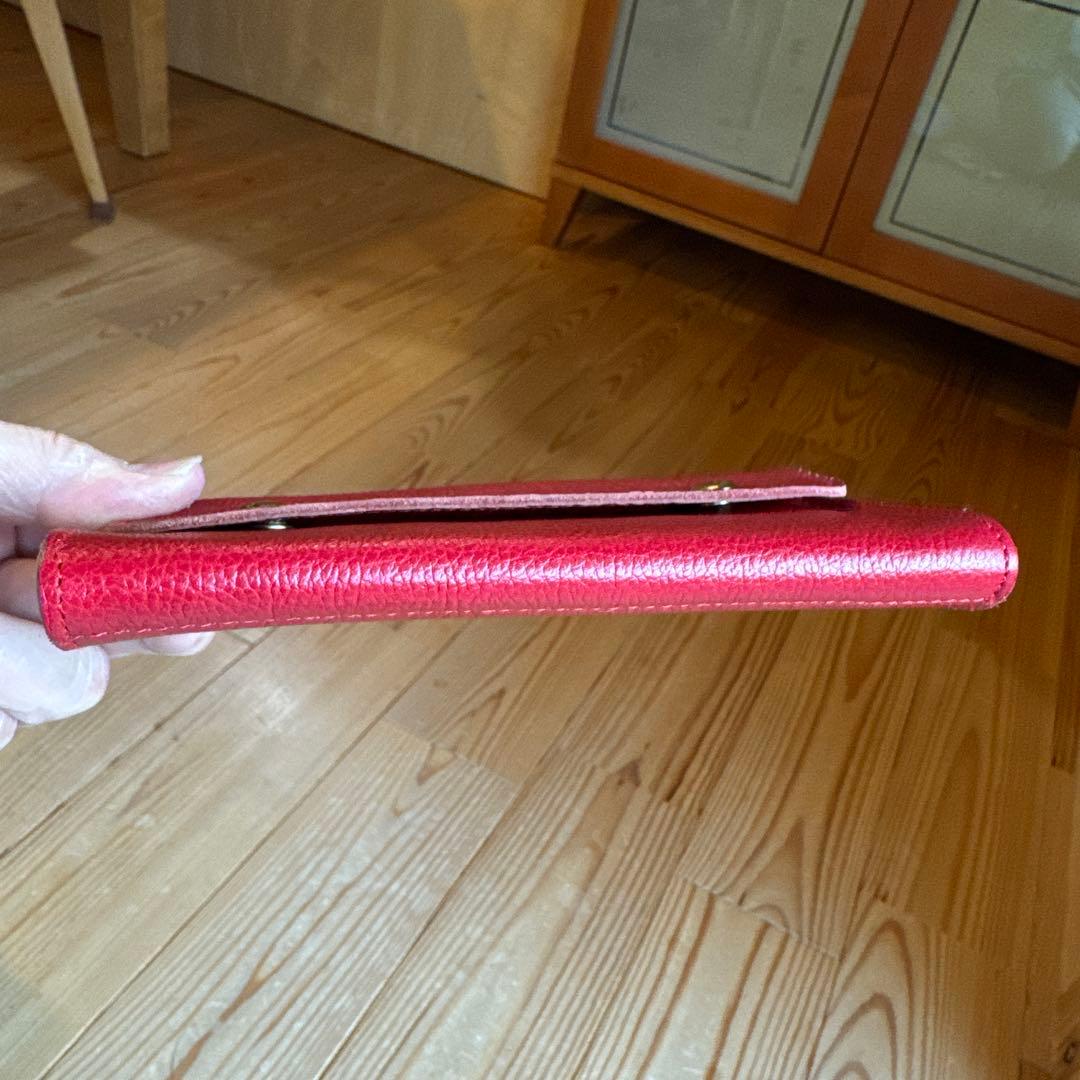 【新品】IL BISONTE ミディアムウォレット レッド♡