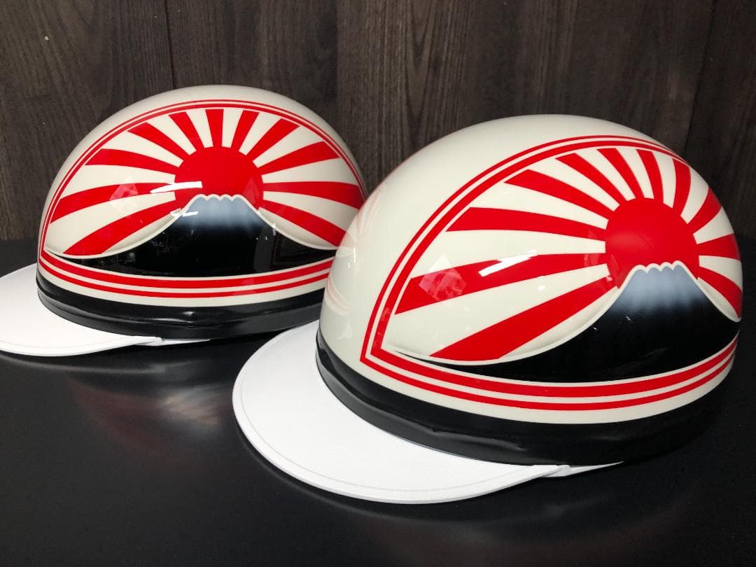 2個セット!送料込！カスタムコルク半　富士日章　　白赤