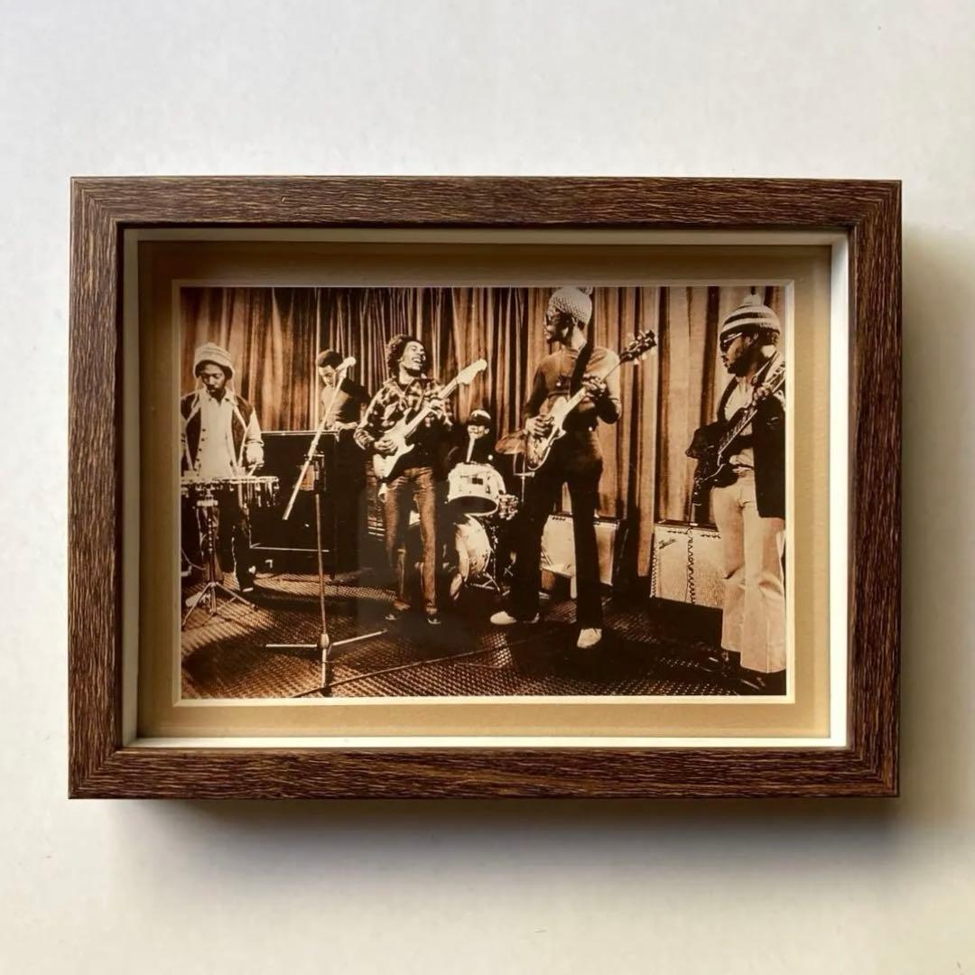 BOB MARLEY & WAILERS 額縁付　　非売品　ポストカード　レゲエ