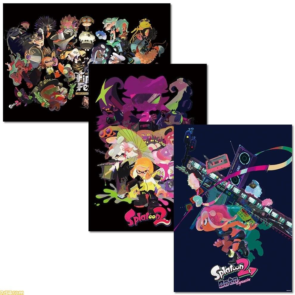 マイニンテンドーストア限定 マリオ スプラトゥーン2 B2ポスター 折り目なし