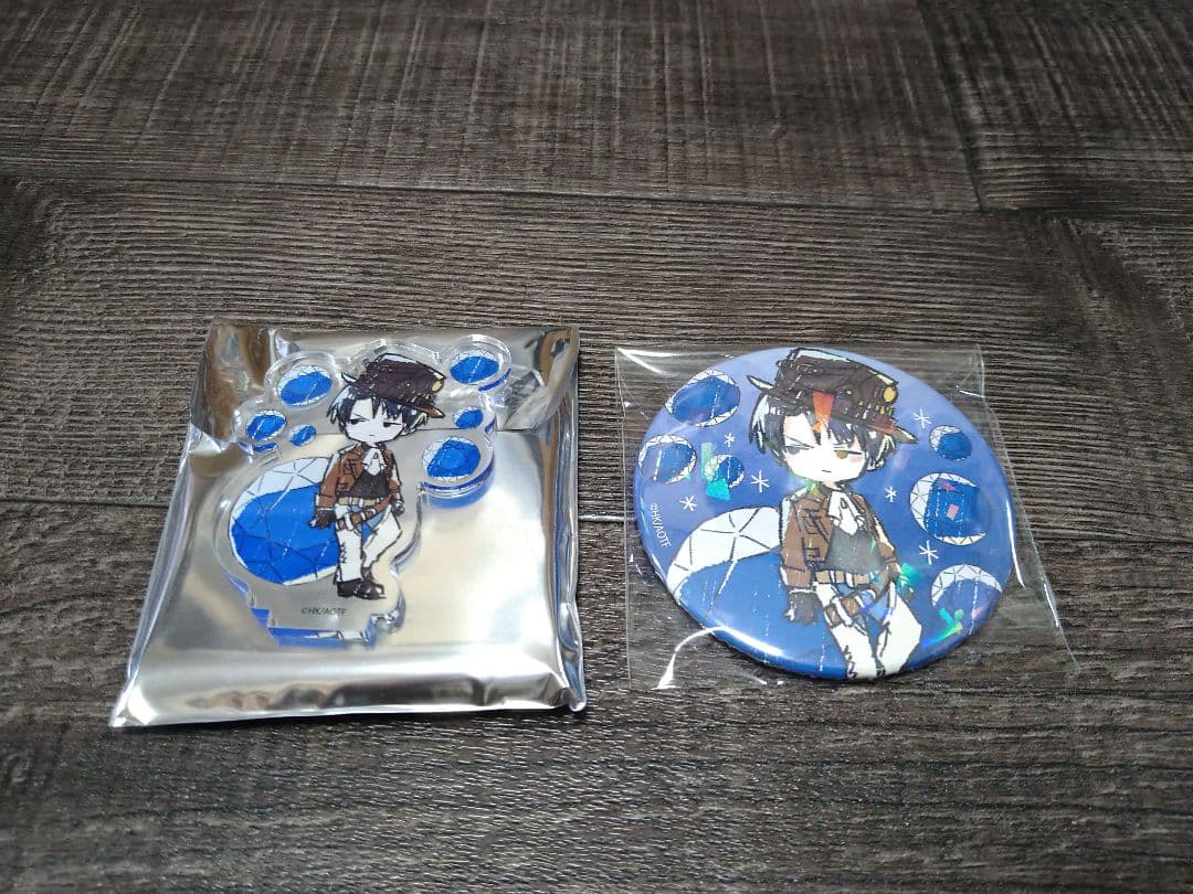 進撃の巨人 グラフアート 誕生石 アクリルスタンド 缶バッジ リヴァイ