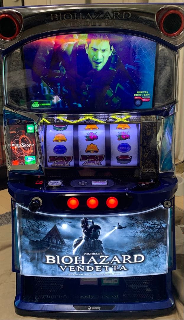 実機　パチスロ　スマスロ バイオハザードヴェンデッタ＋スマスロユニット付