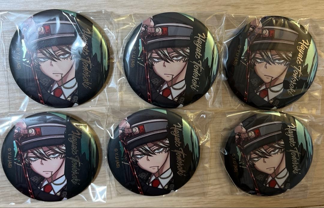 新品 等々力颯 桃源暗鬼 缶バッジ 6個セット マンガ展