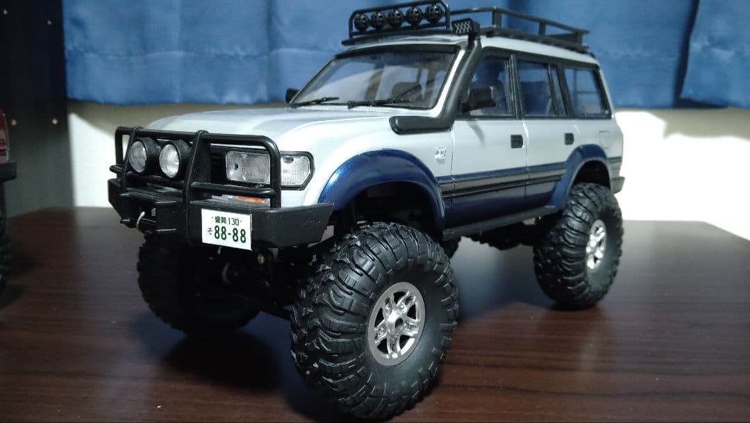 WPL C24改　C54..1 ランクル80ボディ搭載　製作車　1/16