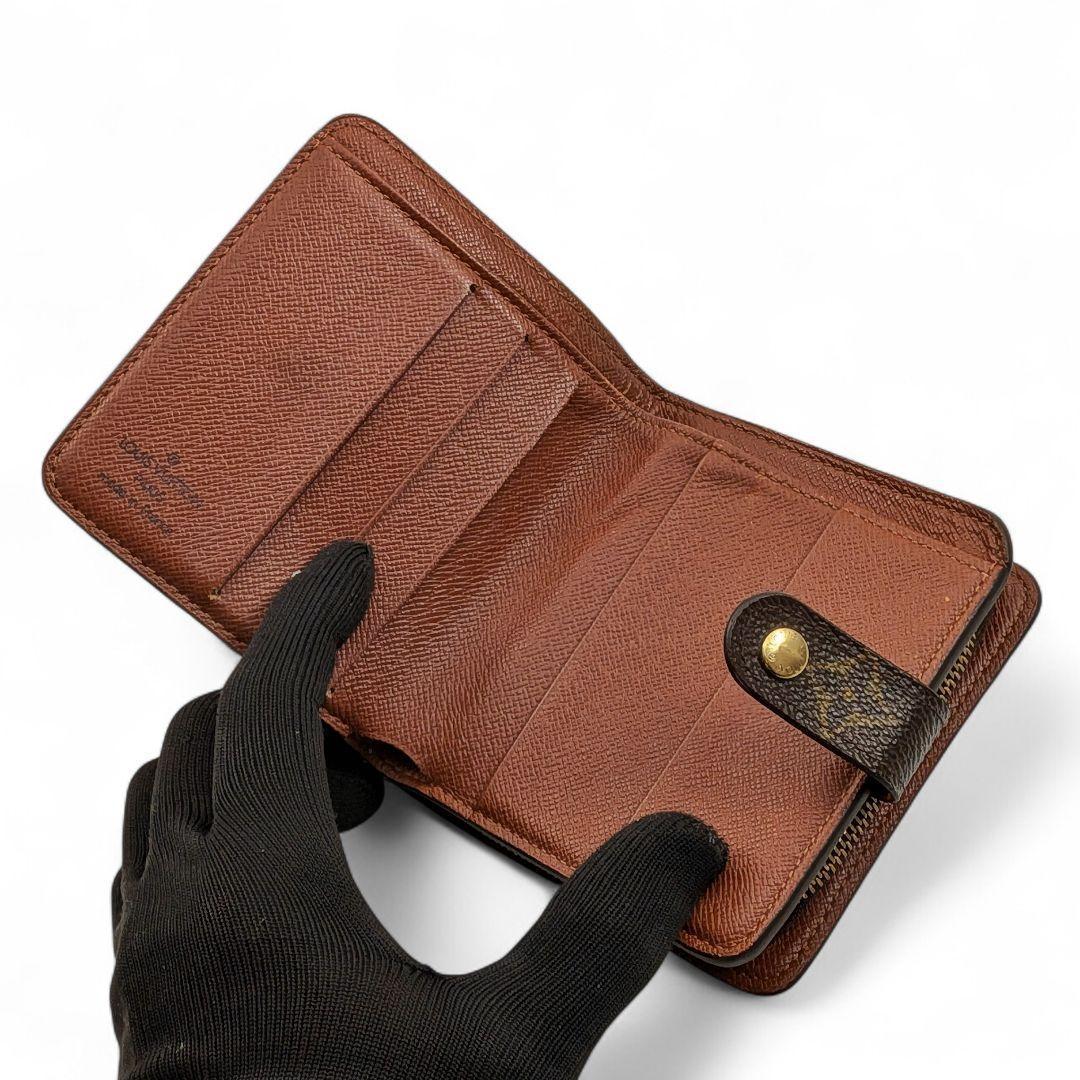 良品 ルイヴィトン モノグラム コンパクトジップ コンパクト財布 946